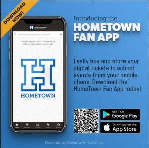 Download the Hometown Ticketing App on your smart phone for cashless tickets to all events. 